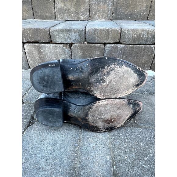 Eight Second Angel Cheyenne aged gray leather cowboy western boots size 9.5 - Picture 5 of 9